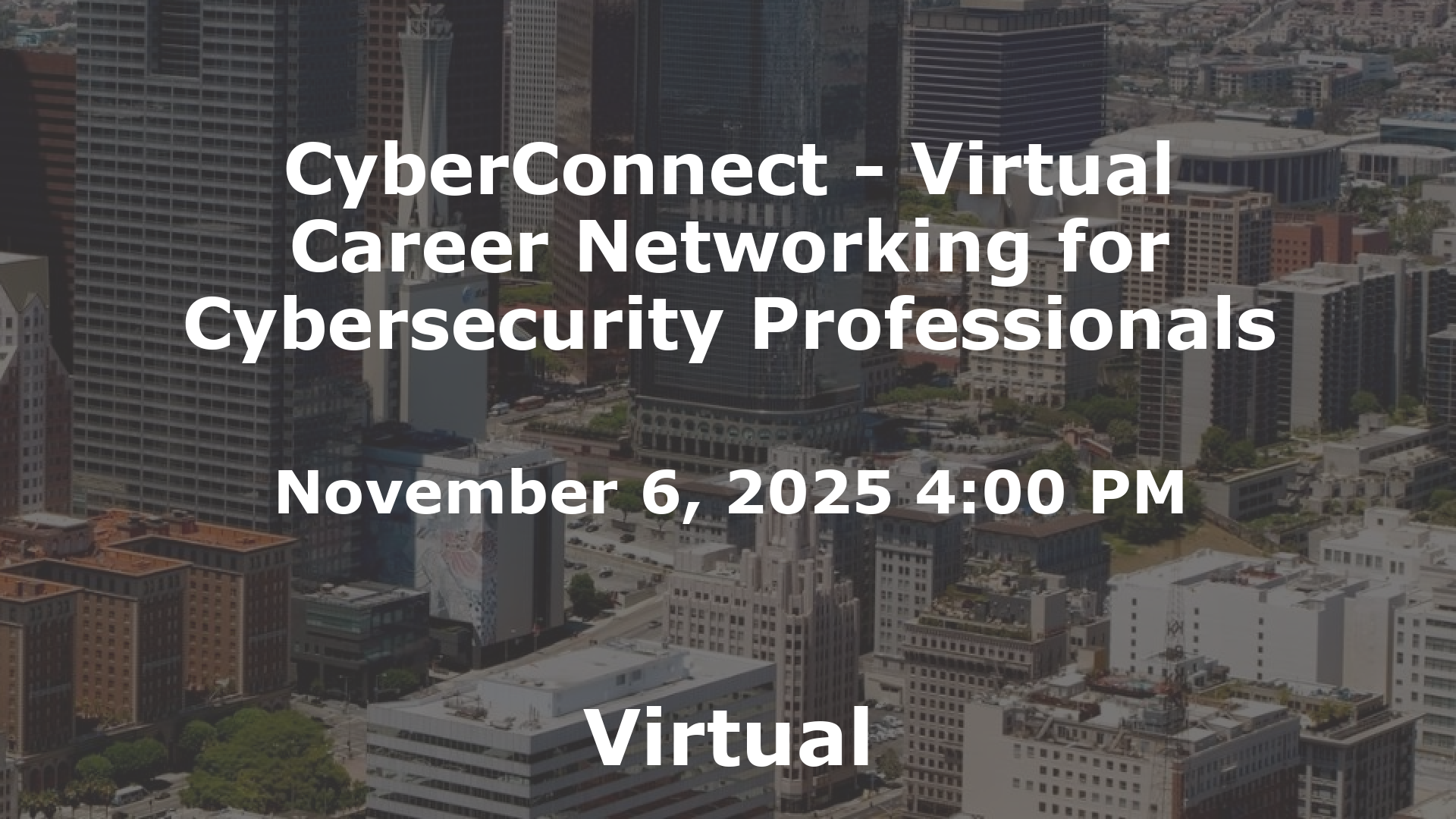 CyberConnect - Virtual Career Networking for Cybersecurity Professionals event image